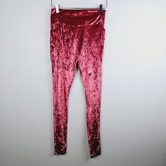 Fabletics High-Waisted Crushed Velour Crossover Leggings NWT Large Tall - Picture 7 of 15